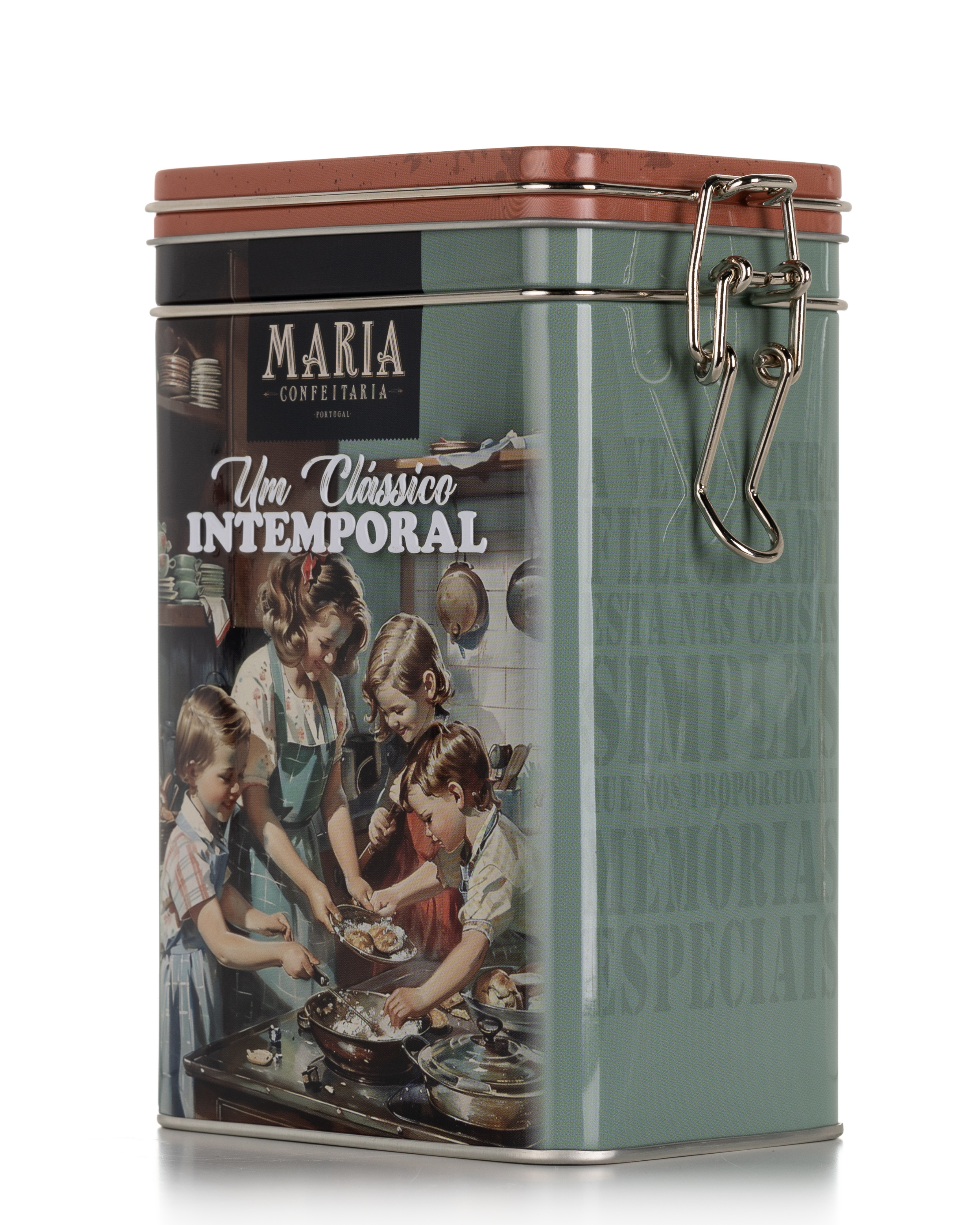 Lata de Biscoitos Artesanais &quot;Intemporal&quot; Maria Confeitaria 150g